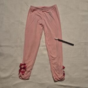 Kicky Pants girls size 3T pink pull on pants with a couple small holes pictured